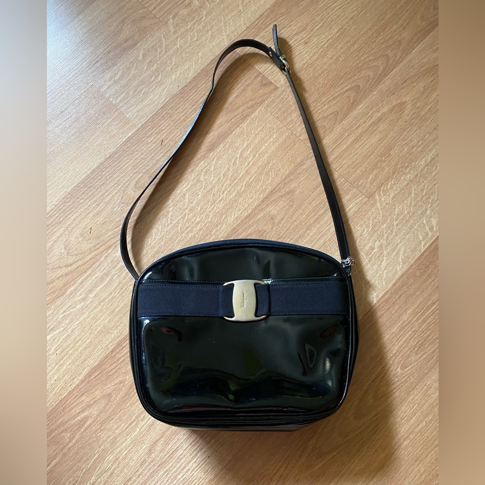 Salvatore Ferragamo Black Shoulder Bag